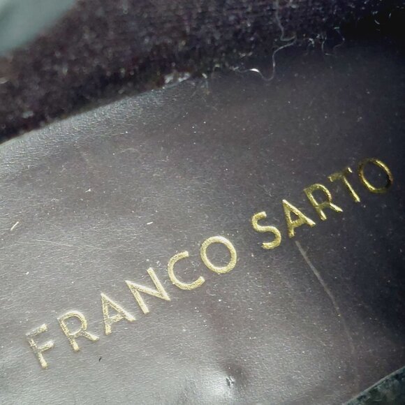 Franco Sarto Disco Ankle Boots Heels Leather Brown H703 - Picture 8 of 13